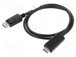 Adapter cable; DisplayPort 1.1; DisplayPort plug,HDMI plug; 1m