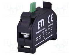 Contact block; E; spring clamps; green; Contacts: NO; 24VDC; 230VAC