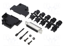 D-Sub; PIN: 25; female; unshielded; straight; screw terminal