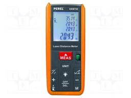 Distance meter; LCD; 0,05÷60m; Meas.accur: ±1,5mm; IP54; Unit: ft,m