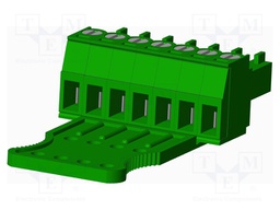 Connector: pluggable terminal block; plug; female; straight; 300V