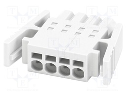 PCB connector, nominal cross section: 0.5 mm?, color: white,