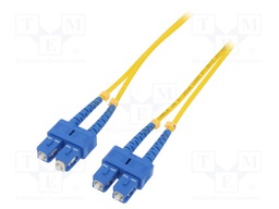 Fiber patch cord; both sides,SC/UPC; 3m; LSZH; yellow