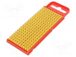 Markers for cables and wires; Label symbol: Q; 2÷2.8mm; yellow