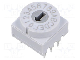 Encoding switch; HEX/BCD; Pos: 16; THT; Rcont max: 80mΩ; 4.9Ncm