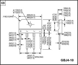 Bridge rectifier: single-phase; Urmax: 800V; If: 8A; Ifsm: 200A