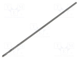Drill bit; for metal; Ø: 0.4mm; HSS; Features: hardened