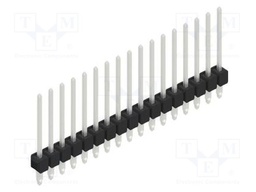 Connector: pin strips; pin header; male; PIN: 17; 2.54mm; THT; 1x17