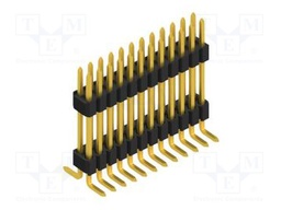 Connector: pin strips; pin header; male; PIN: 24; 1.27mm; SMT; 2x12