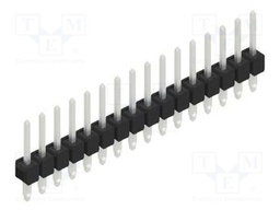 Connector: pin strips; pin header; male; PIN: 16; 2.54mm; THT; 1x16