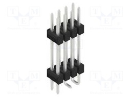 Connector: pin strips; pin header; male; PIN: 8; 2.54mm; SMT; 2x4