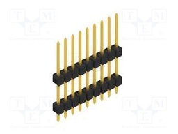 Connector: pin strips; pin header; male; PIN: 9; 2.54mm; THT; 1x9