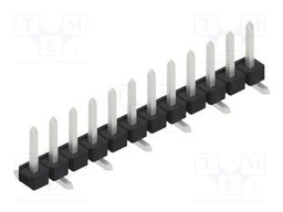Connector: pin strips; pin header; male; PIN: 12; 2.54mm; SMT; 1x12