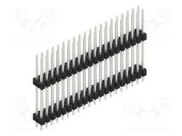 Connector: pin strips; pin header; male; PIN: 40; 2.54mm; THT; 2x20