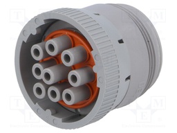 Connector: circular; HD10; plug; female; PIN: 9; for cable