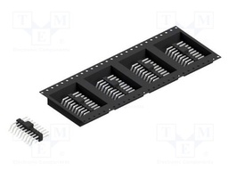 Connector: pin strips; pin header; male; PIN: 18; 2.54mm; SMT; 2x9