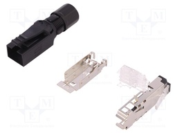 Plug; RJ45; PIN: 4; Cat: 5; shielded; Layout: 8p4c; Øcable: 4.5÷8mm