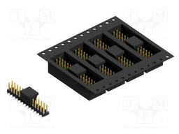 Connector: pin strips; pin header; male; PIN: 28; 2mm; SMT; 2x14
