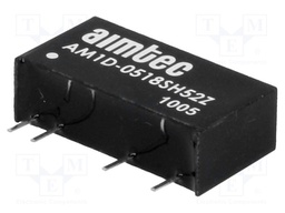 Converter: DC/DC; 1W; Uin: 4.5÷5.5V; 18VDC; Iout: 55mA; SIP7; 2.3g