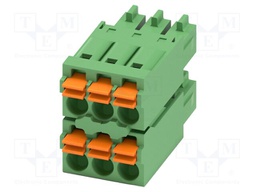 PCB connector, nominal cross section: 1.5 mm?, color: green,