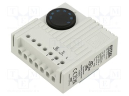 Sensor: hygrostat; 250VAC; 71x71x33.5mm; for DIN rail mounting