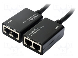 HDMI extender; HDMI 1.2; HDMI plug,RJ45 socket x2; black