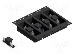 Connector: pin strips; pin header; male; PIN: 18; 2mm; SMT; 2x9; 100V
