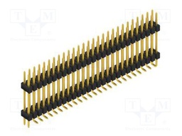 Connector: pin strips; pin header; male; PIN: 54; 2.54mm; SMT; 2x27
