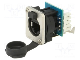 XLRnet D TYPE, IDC terminals, CAT5e, IP54, incl. cap