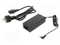 Power supply: switched-mode; 24VDC; 2.7A; Out: 5,5/2,1; 65W; 0÷40°C