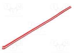 Rope; polypropylene; Ørope: 6mm; L: 100m; with a core; white-red