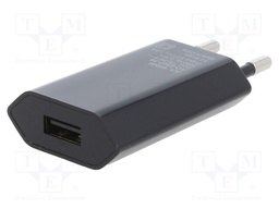 Power supply: switched-mode; voltage source; 5VDC; 1A; 5W; Out: USB