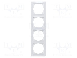 Mounting frame; intelligent house; E-Design55; white glossy
