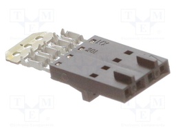Plug; wire-wire/PCB; female; SL; 2.54mm; PIN: 4; with contacts; IDC