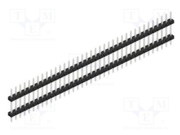Connector: pin strips; pin header; male; PIN: 37; 2mm; THT; 1x37
