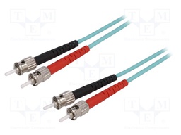Connector: fiber optic; patchcord; multi mode duplex (MM); male