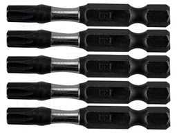 Screwdriver bit; Torx®; Kind: impact; Overall len: 50mm; 5pcs.