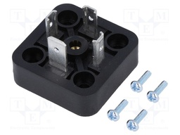 Connector: valve connector; socket; form A; 18mm; male; PIN: 4; 16A