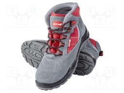 Boots; Size: 45; grey-red; chamois; bad weather,slip