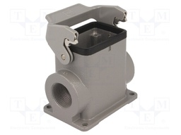 Enclosure: for rectangular connectors; Han; size 6B; with latch