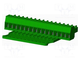 Connector: pluggable terminal block; plug; female; straight; 300V