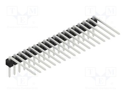 Connector: pin strips; pin header; male; PIN: 18; 2.54mm; THT; 1x18