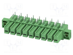 PCB headers, nominal cross section: 6 mm?, color: green, nom