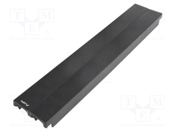 Stopper; 2U; black; Standard: 19"