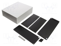 Enclosure: with panel; 1457U; X: 191mm; Y: 220mm; Z: 68mm; aluminium