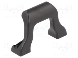 Handle; Mat: polyamide; black; H: 9.5mm; L: 38mm; W: 25mm