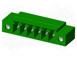 Connector: pluggable terminal block; socket; male; angled 90°