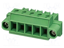 PCB connector, nominal cross section: 4 mm?, color: green, n