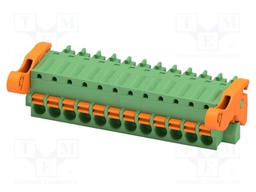 PCB connector, nominal cross section: 1.5 mm2, color: green,