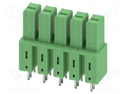 PCB headers, nominal cross section: 6 mm?, color: green, nom